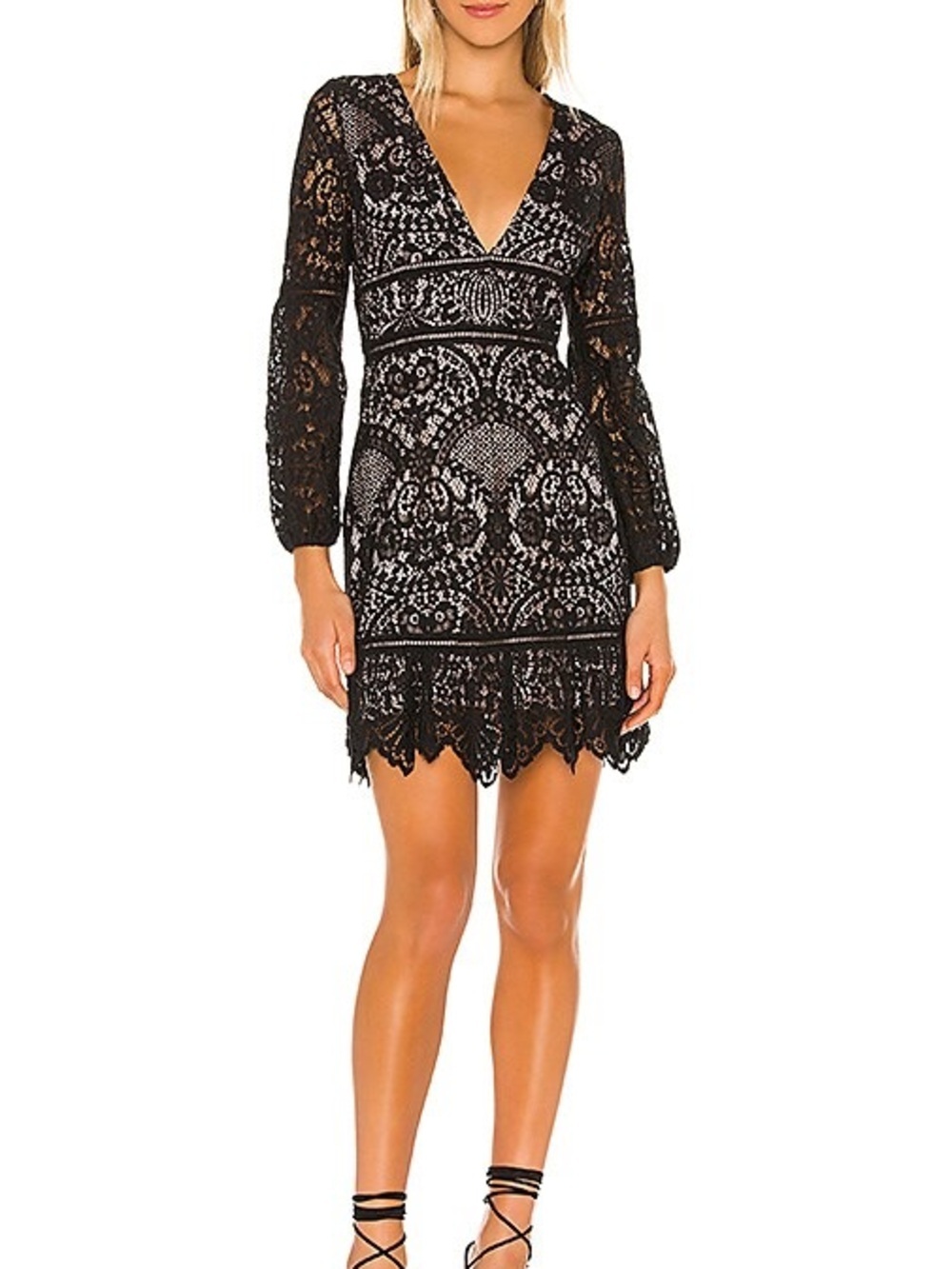 NWT BB Dakota "That's Deep" lace dress